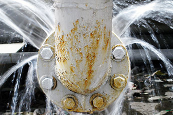 Commercial pipe leak emergency repair